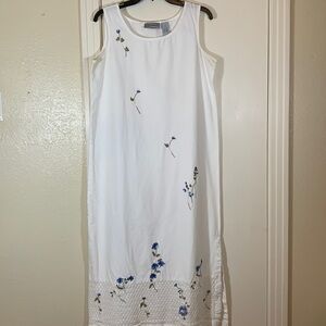 Vintage Jane Ashley Denim Maxi Dress | Women's Plus Size 1X